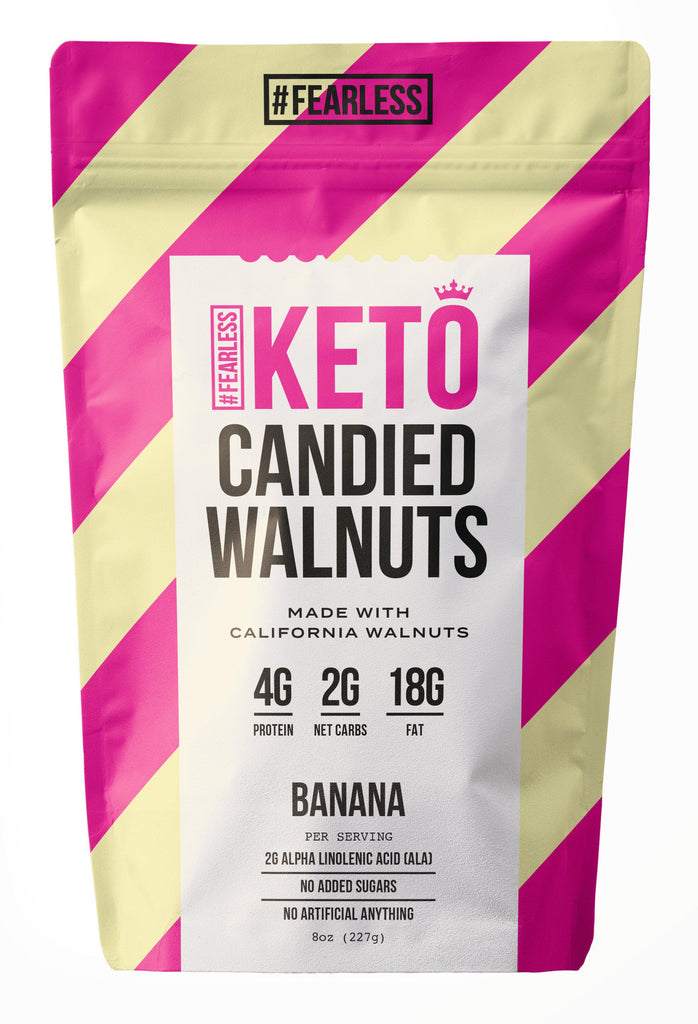 Banana-Candied Walnuts-Fearless Keto